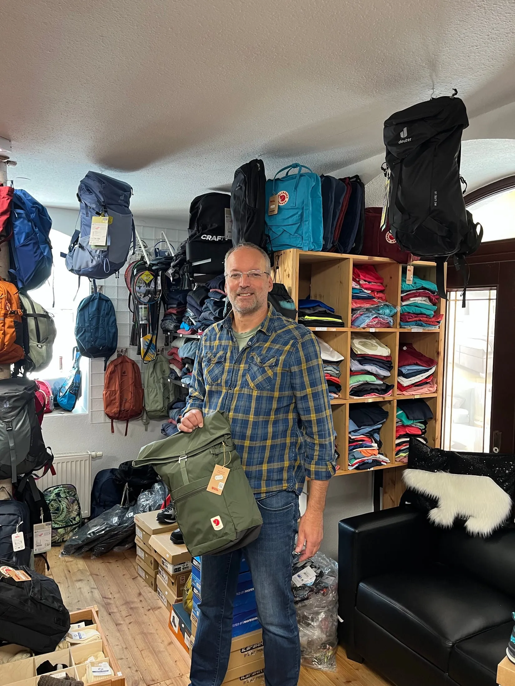 Beratung zum Trekkingrucksack im Outdoor- & Sportreff